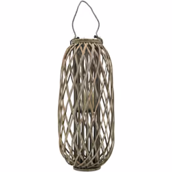 Aspect Coloris Gris Matériau principal Osier gris Matériaux secondaires Verre Dimensions Diamètre (en cm) 34,00 Hauteur (en c ...