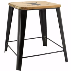 Aspect Matériau principal Métal Matériaux secondaires Bois Dimensions Hauteur (en cm) 45,00 Longueur (en cm) 42,00 Profondeur ...