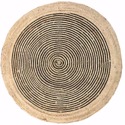 Aspect Matériau principal Jute Matériaux secondaires Coton Dimensions Diamètre (en cm) 120,00 Autres caractéristiques Poids ( ...