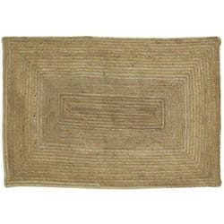 Tapis en jute naturelle tressée 180 x 120 cm