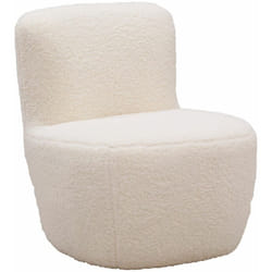 Aubry Gaspard - Fauteuil pouf en polyester et bois Nuage