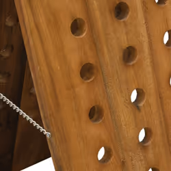 Aubry Gaspard - Grand porte-bouteilles en bois recyclé - Naturel