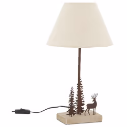 Aubry Gaspard NLA 3160, Métal, Chambre à coucher, E27, 1 ampoule(s), Ambiance, 25 cm