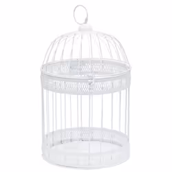 Aubry Gaspard - Cages en métal laqué blanc (Lot de 2) - Blanc