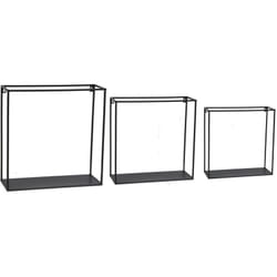 Etagères murales en métal (Lot de 3)