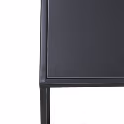 Sellettes en métal noir (Lot de 2)