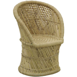 Fauteuil rond en roseau naturel