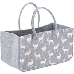Sac à bûches en feutrine 50 x 25 cm