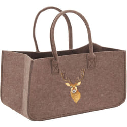 Sac à bûches en feutrine 50 x 25 cm