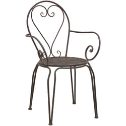 Fauteuil en métal vieilli