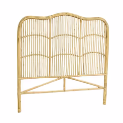 Tête de lit en rotin naturel Sommier 140 cm