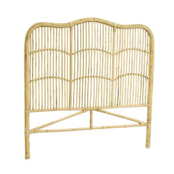 Tête de lit en rotin naturel Sommier 140 cm