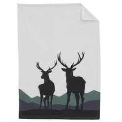 Torchon 100% coton Cerfs