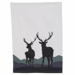 Torchon 100% coton Cerfs