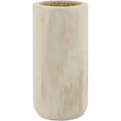 Description générale Grand vase rond en bois clair, idéal pour être assorti avec différentes tailles et agrémenté de fleurs s ...