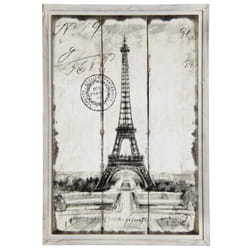 Aubry Gaspard - Tableau en bois Paris Tour Eiffel - Noir