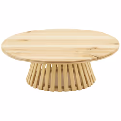 Description générale Plateau rond en pin sur pied ajouré, idéal pour embellir un décor de vitrine. Spécifications techniques ...