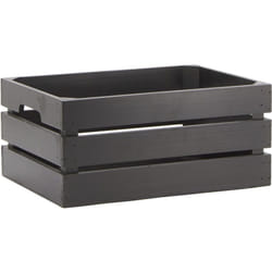 Aubry Gaspard - Caisse noire de rangement en pin