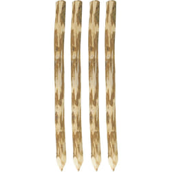 Aubry Gaspard - Poteaux en noisetier (Lot de 4) Hauteur 120 cm