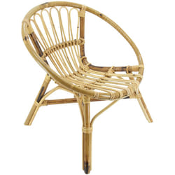 Fauteuil rond enfant en rotin Lune