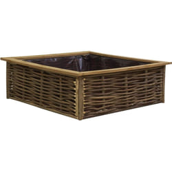 Potager carré en noisetier et pin