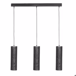 Suspension trio en métal cylindrique Linéaire