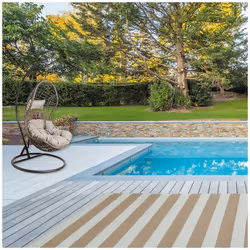 Aspect Coloris Beige Blanc Matériau principal Polypropylène, 100% plastique recyclé Dimensions Longueur (en cm) 180,00 Profon ...