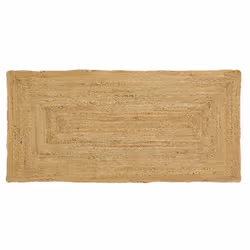 Aspect Coloris Naturel Finitions Naturelle Matériau principal Jute Dimensions Largeur (en cm) 65,00 Longueur (en cm) 135,00 A ...