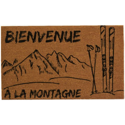 Aubry Gaspard - Paillasson coco intérieur extérieur 75 x 45 cm Bienvenue à la montagne