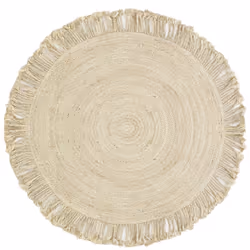 Aspect Coloris Naturel Finitions Naturelle Matériau principal Jute Dimensions Diamètre (en cm) 120,00 Autres caractéristiques ...