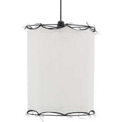 Aubry Gaspard - Abat-jour pour suspension en coton Riad Moyen Blanc