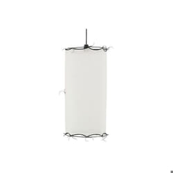 Abat-jour pour suspension en coton Riad Petit Blanc