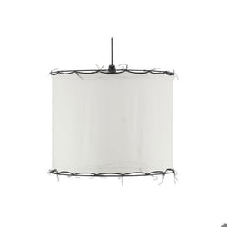 Abat-jour pour suspension en coton Riad Grand Blanc