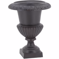 Description générale Vase Médicis en fonte, idéal pour un usage extérieur. Sa finition noir mat et son design classique appor ...