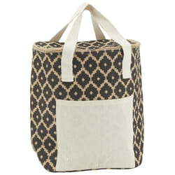 Sac lunch isotherme en jute Diamant 25x15x29
