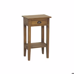 Table de nuit en acajou naturel
