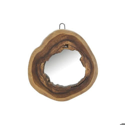 Miroir mural - AUBRY GASPARD - Teck - Rond - Contemporain - Design