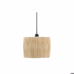 Abat-jour pour suspension en raphia naturel Kenya Abat-jour naturel
