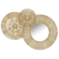 Décoration murale et miroir en jute