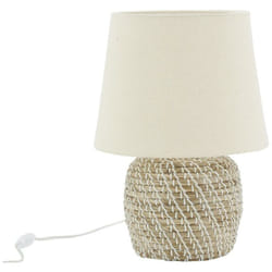 Lampe de chevet en jonc naturel