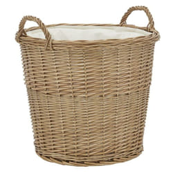 Corbeille en osier miel et coton