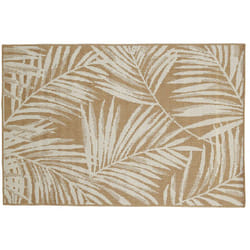 Aubry Gaspard - Tapis d'extérieur en plastique recyclé Feuilles 200 x 300 cm
