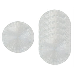 Aubry Gaspard - Sets de table en vinyle Fête (lot de 6) Argent