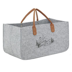 Aubry Gaspard - Sac à bûches en feutrine 50 x 25 cm