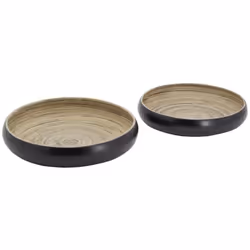 Aspect Coloris Laqué noir Matériau principal Bambou Dimensions Diamètre (en cm) 38,00 Hauteur (en cm) 5,00 Dimensions petit m ...