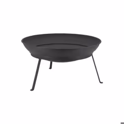 Brasero en métal noir