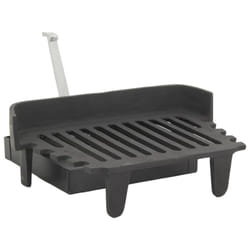 Grille de cheminée + tiroir à cendres en fonte