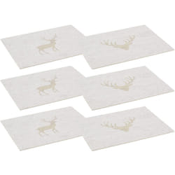 Aubry Gaspard - Sets de table en feutrine Cerf (lot de 6)