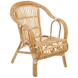 Fauteuil en poelet naturel