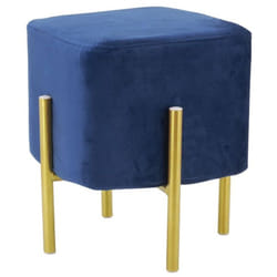 Aubry Gaspard - Tabouret carré pied doré Gatsby